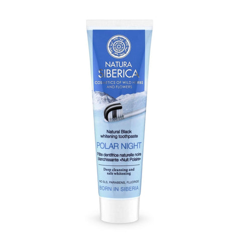 Natura Siberica Polar Night toothpaste by Jag Couture London-New York, 100g, with natural herbal ingredients for oral care.