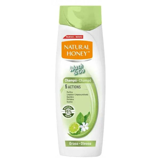 Jag Couture London - New York Natural Honey Wash y Go Champú Graso 400ml