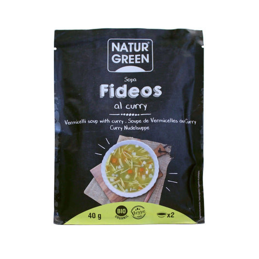 Jag Couture London - New York Naturgreen Sopa Fideos Curry 40g