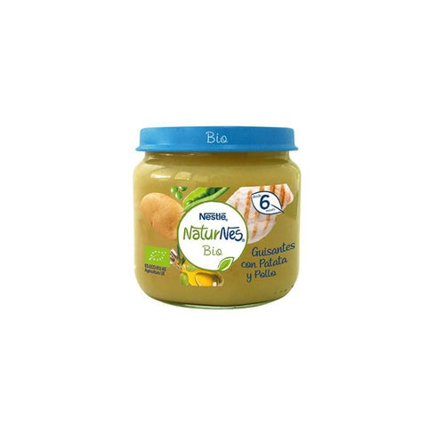 Nestlé Naturnes Bio 200ml organic baby food bottle from Jag Couture London New York, showing the product packaging.