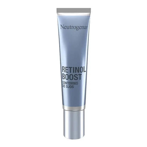 Neutrogena Retinol Boost Eye Contour serum in a 15ml bottle, designed to reduce puffiness and brighten the eye area.