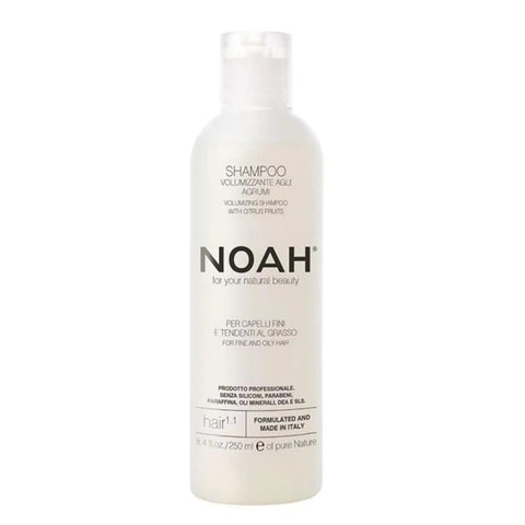Jag Couture London Noah Citrico Volumizing Shampoo 250ml bottle with citrus scent and sleek packaging visible in the image.