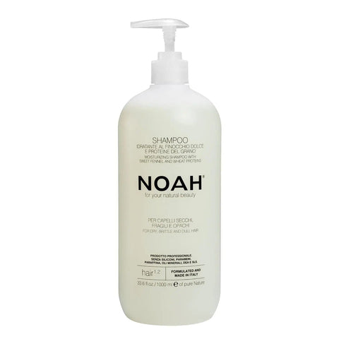 Jag Couture London Noah Hinojo Hydrating Shampoo 1000ml bottle with a sleek design and label featuring natural ingredients.