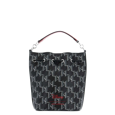 Karl Lagerfeld black handbag by Jag Couture London featuring sleek design and signature logo details.