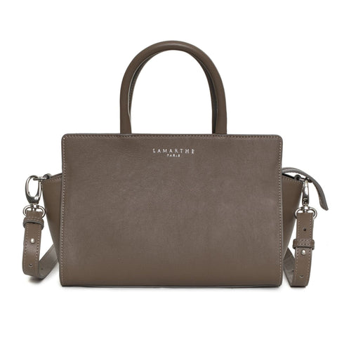 Jag Couture London - New York Lamarthe X073 CT401 BIS U220 handbag in beige with sleek leather finish and structured design.