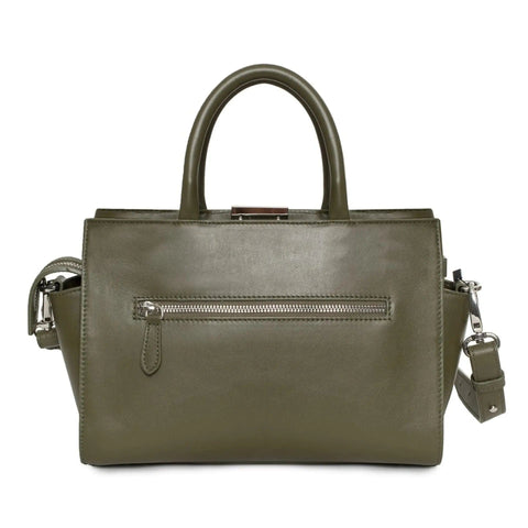 Jag Couture London x Lamarthe tote bag in beige with black handles, showcasing sleek design and quality craftsmanship.