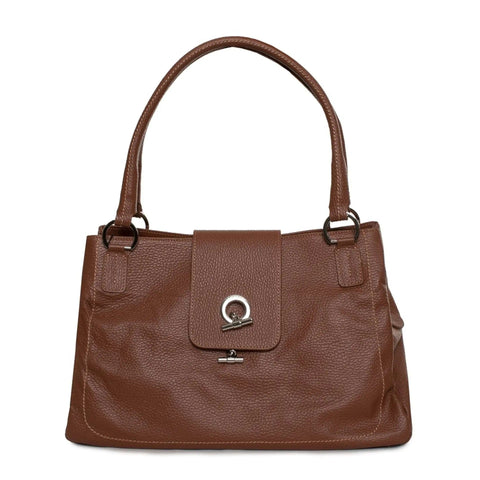 Jag Couture London - New York Lamarthe X073 Lam103 U207 handbag with sleek leather design and silver hardware.