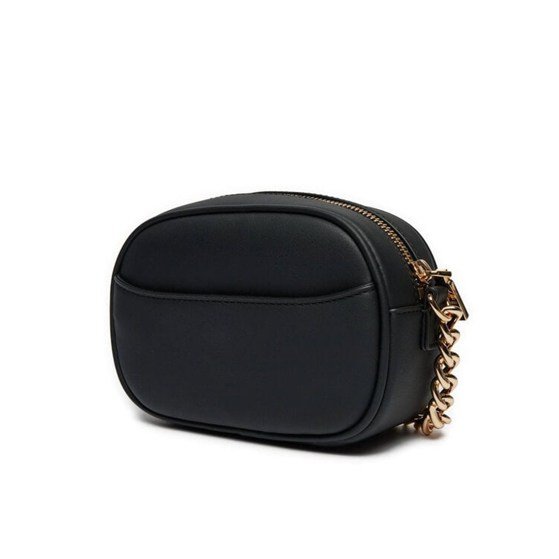 Love Moschino JC4026PP1LKD0000 designer handbag with gold accents, black leather, and iconic logo detailing.