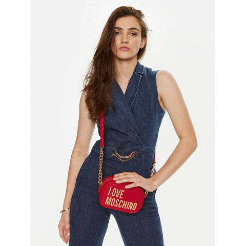 Love Moschino JC4026PP1LKD0500 designer handbag with quilted leather and gold-tone hardware, displayed on a neutral background.