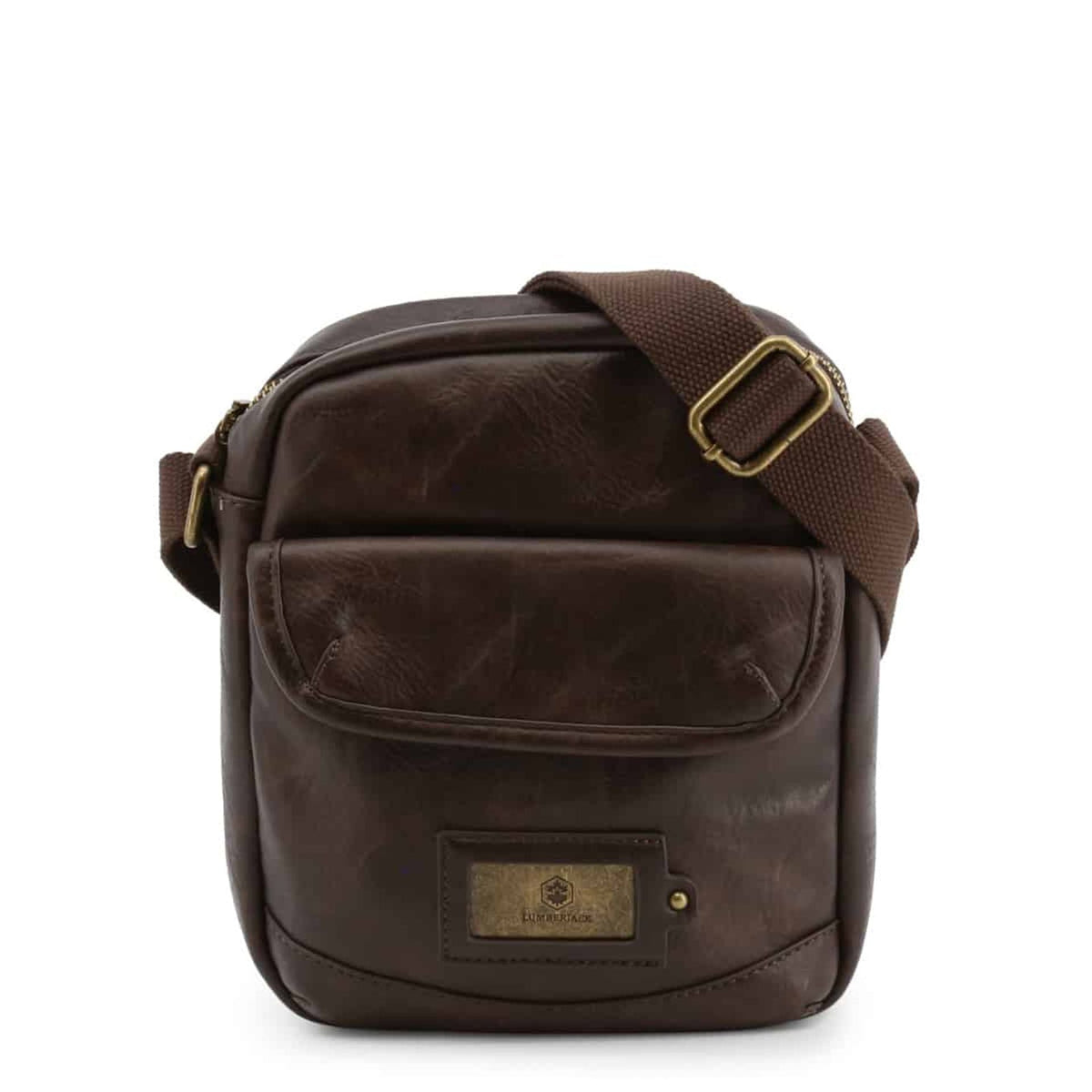 Jag Couture London men's brown lumberjack jacket, Jackal LK3501_DKBROWN, featuring durable fabric and classic outdoor style.