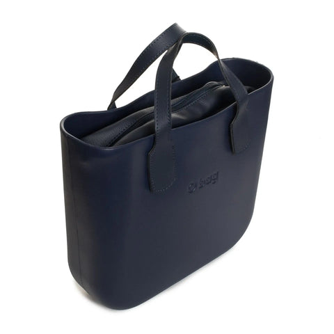 Obag handbag in black with silver hardware, featuring a sleek design and adjustable strap, by Jag Couture London New York.