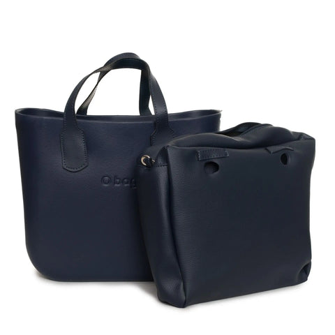 Obag X073 COB32A02 EC0N2 tote bag by Jag Couture London New York, featuring black and beige color block design.