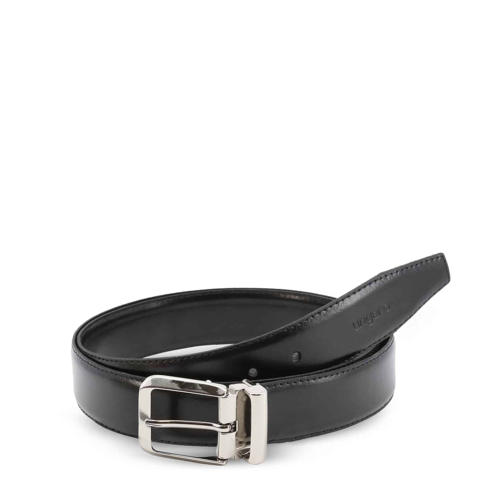 Black Ungaro UBLT000059 handbag by Jag Couture London New York with leather texture and silver hardware.