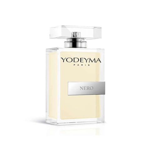 Yodeyma Nero M perfume bottle in 100ml with sleek design, by Jag Couture London New York, displayed on a plain background.