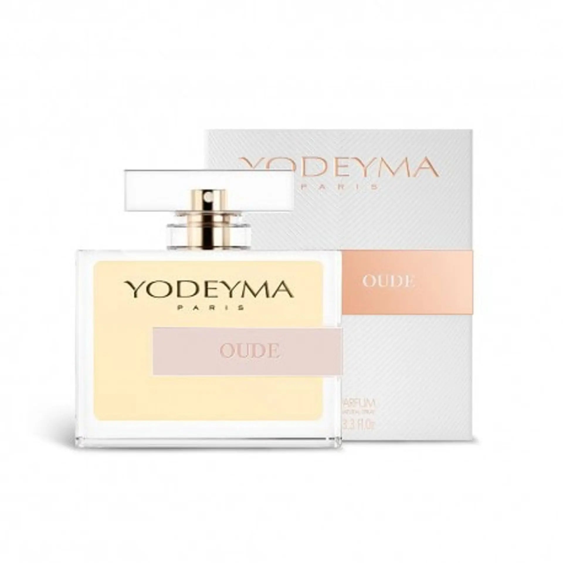 Yodeyma Oude W perfume bottle by Jag Couture London New York, 100ml, elegant design with a luxurious fragrance appearance