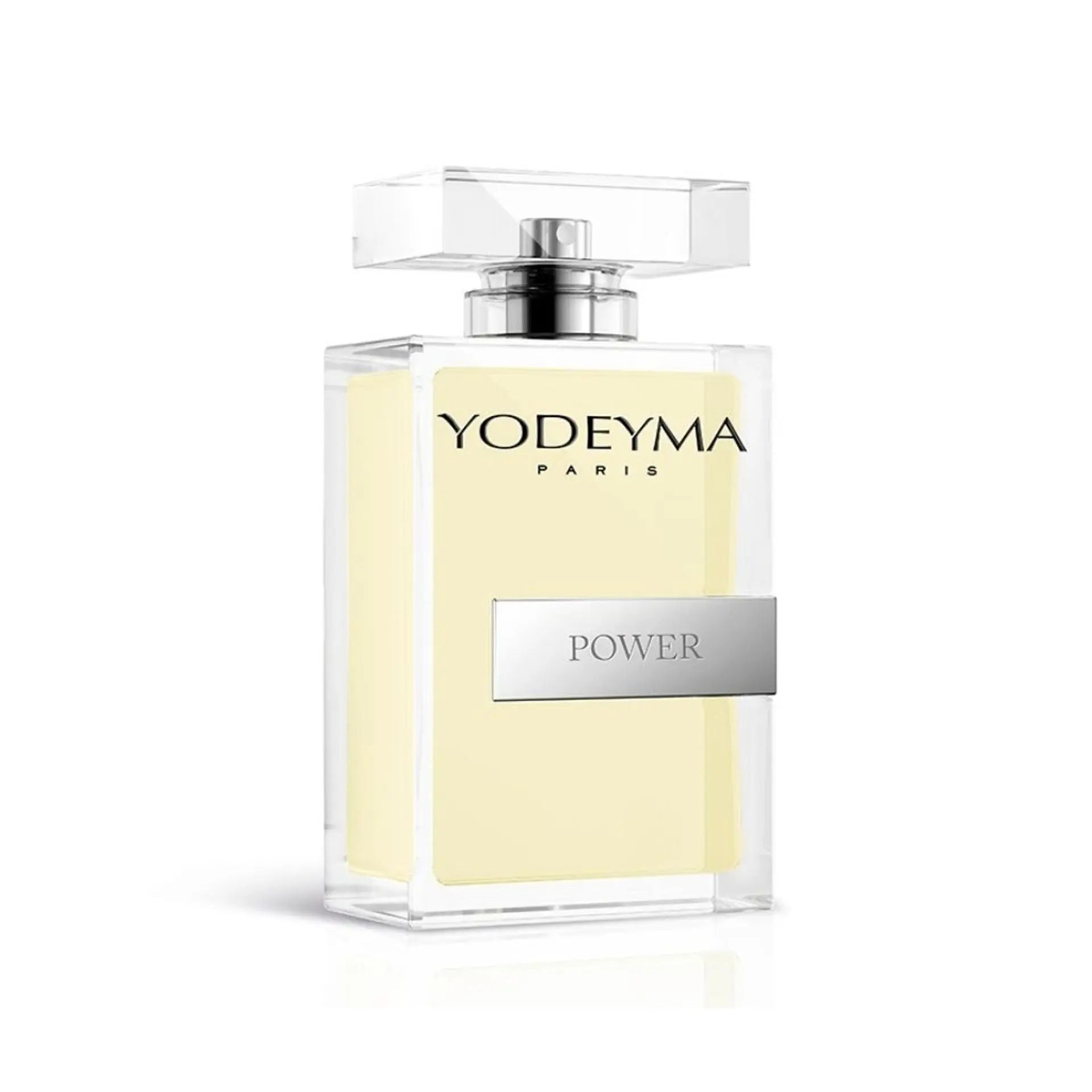 Yodeyma Power M perfume bottle by Jag Couture London New York, 100ml, with sleek design and elegant packaging.