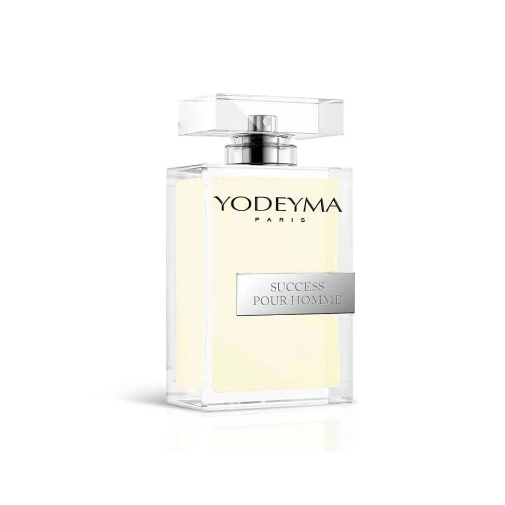 Yodeyma Success Pour Homme perfume bottle, 100ml, by Jag Couture London New York, with sleek design and masculine fragrance.
