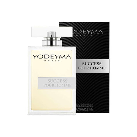 Yodeyma Success Pour Homme perfume bottle in 100ml, featuring sleek packaging from Jag Couture London New York.