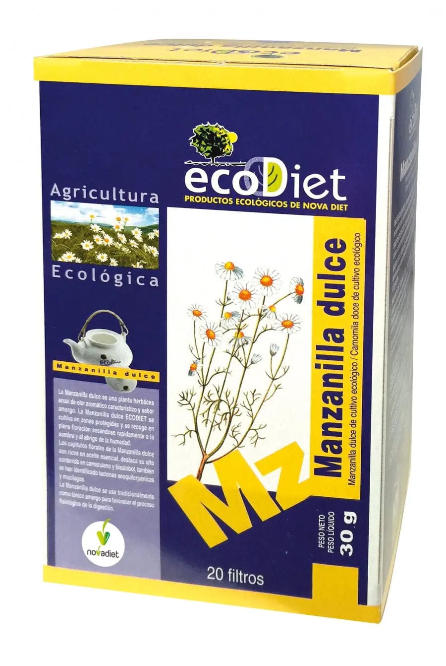 Jag Couture London - New York Novadiet Infu Manzanilla Ecodiet 20 Filtros