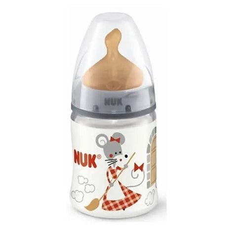 Nuk Baby Bottle Érase Una Vez First Choice T1 Latex for 0-6 months, 150ml, with soft latex nipple, designed for infants.