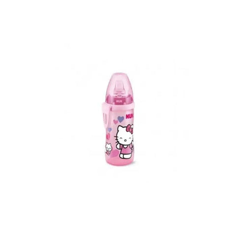 Nuk Hello Kitty baby bottle, 300ml, for 12+ months, featuring Hello Kitty design, made by Jag Couture London New York.