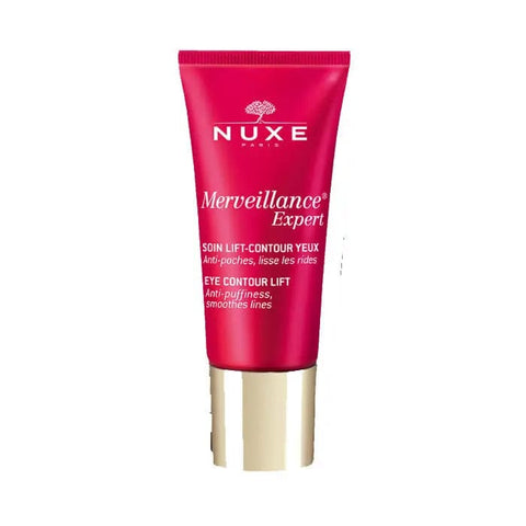 Nuxe Merveillance Expert Eye Contour Lift in 15ml jar, featuring smooth, luxurious eye cream with elegant packaging.