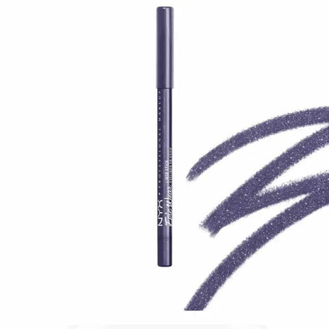 Nyx Epic Wear Liner Stick in Fierce Purple, 1.22g, featuring the purple eyeliner pencil with a sleek black cap and vibrant color.