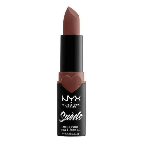 Nyx Suede Matte Lipstick in Lavender and Lace by Jag Couture London, showcasing the 3.5g lipstick with a matte finish.
