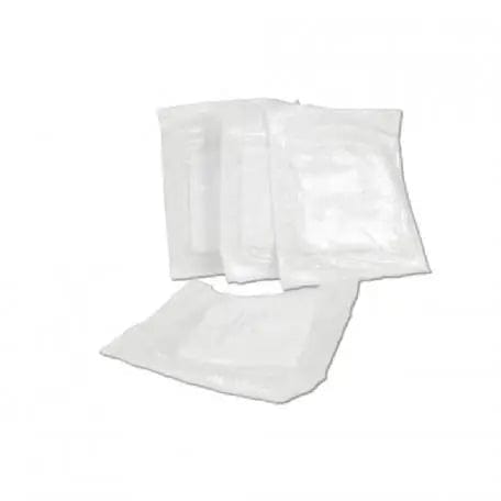 Sterile gauze box by Jag Couture London New York, 60x40 cm, with six sterile gauze packs displayed in a medical setting.