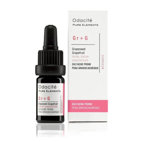 Odacité Grapeseed Grapefruit Facial Serum Concentrate in 5ml bottle, natural skincare product from Jag Couture London - New York