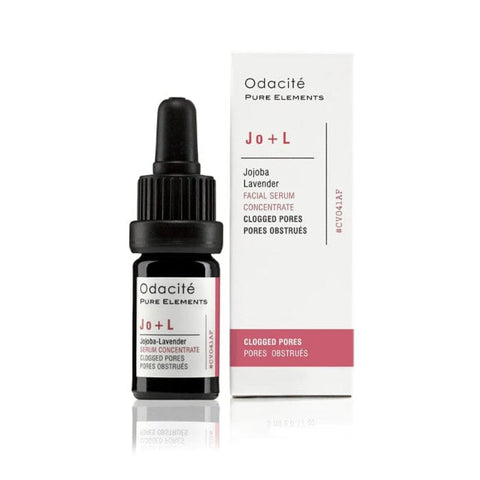 Odacité Jo+L Jojoba Lavender Facial Serum Concentrate in 5ml bottle, featuring lavender and jojoba ingredients for skincare.