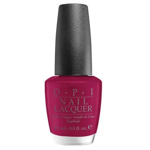 Jag Couture London New York OPI Nail Lacquer NLB78 Miami Beet 15ml polish bottle with vibrant coral-red nail polish