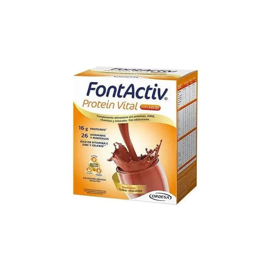 Jag Couture London - New York Ordesa Fontactiv Protein Vital Chocolate 14 Envelopes