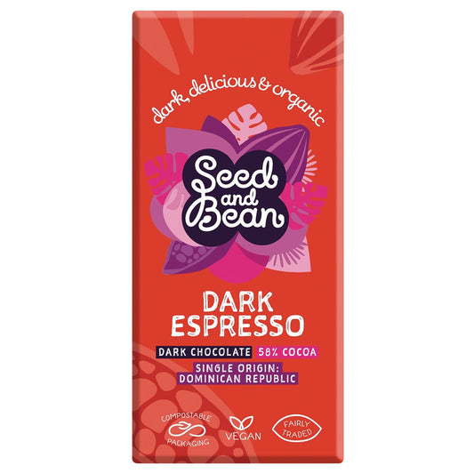 Jag Couture London - New York Organic & Fair Trade 58% dark chocolate bar with espresso coffee
