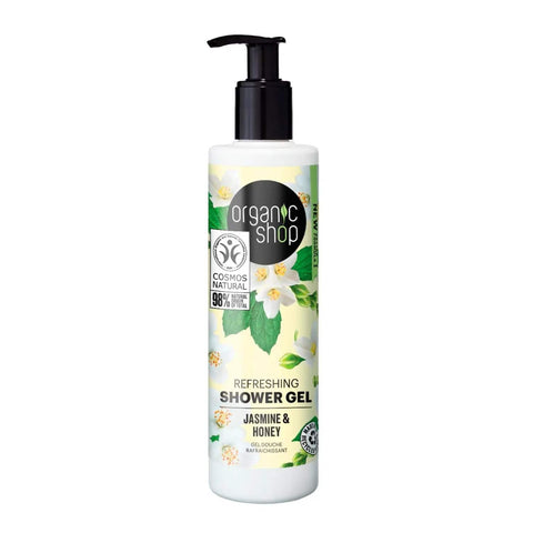 Organic Shop Jasmine Gel De Baño from Jag Couture London features refreshing jasmine scent in a 280ml bottle.