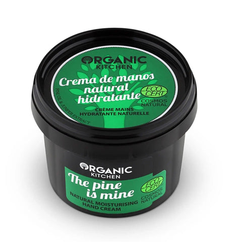 Organic Shop Organic Kitchen Pine Hand Cream by Jag Couture London, 200ml, moisturizing and natural hand care.