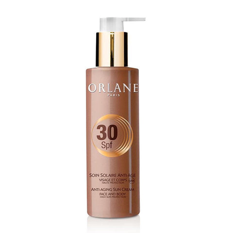 Jag Couture London New York Orlane Anti-Aging Sunscreen Cream SPF30 for face and body, 200ml, skincare protection.