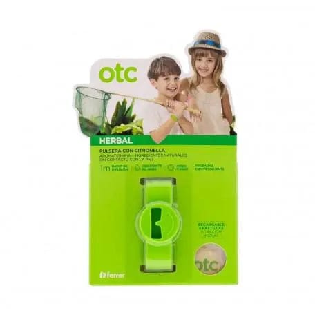 Green herbal mosquito repellent bracelet for children by Jag Couture London New York, designed to keep bugs away.