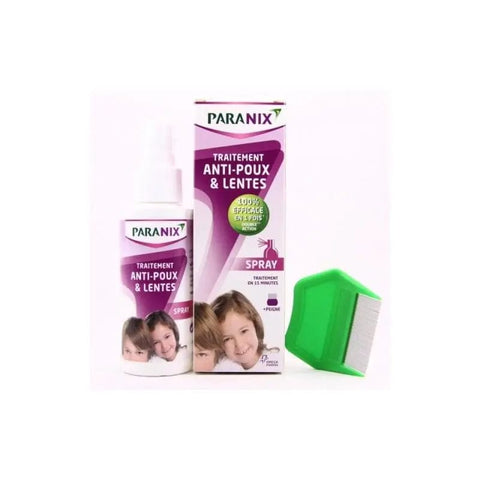 Jag Couture London Paranix Spray 100ml, effective lice treatment with quick action, shown in the product image.