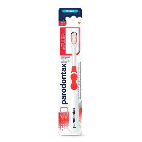 Jag Couture London - New York Parodontax Gums & Teeth toothbrush with ergonomic handle and soft bristles for gentle oral care.