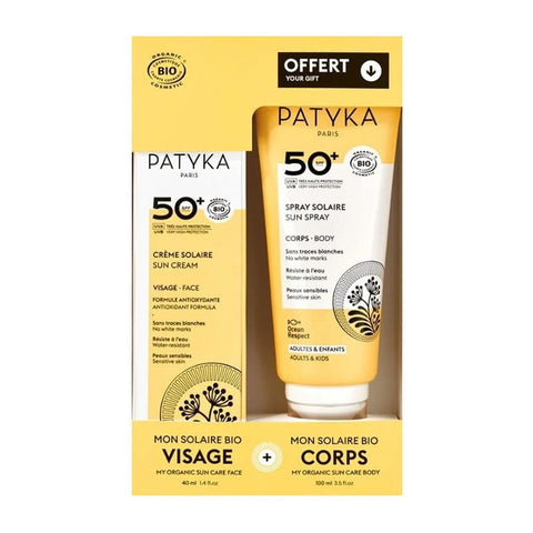 Jag Couture London - New York Patyka Sun Cream 50+ 40ml and Sun Spray 50+ 100ml, with SPF protection in pump bottles