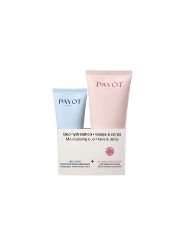 Jag Couture London New York Payot facial and body moisturizer set in a two-piece gift box, featuring creamy textures and elegant packaging.