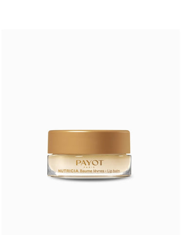 Jag Couture London New York Payot Nutricia Baume Levres lip balm in a sleek container, designed for nourishing and hydrating lips.