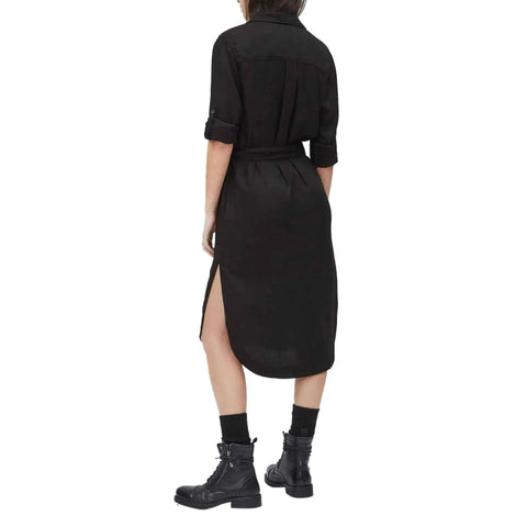 Black Pepe Jeans EDAN PL952813 jeans from Jag Couture London New York, displayed on a hanger with visible brand tags.