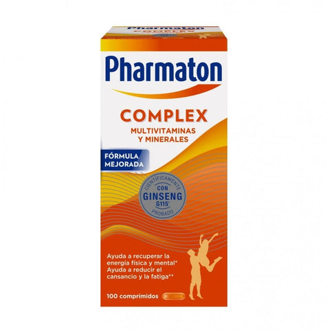 Jag Couture London New York Pharmaton Complex Ginseng G115 100 capsules bottle on a white background