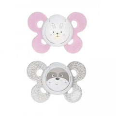 Jag Couture London - New York Physio Comfort Chupete De Silicona Para Niña 0-6 Meses 2 Unidades Chicco