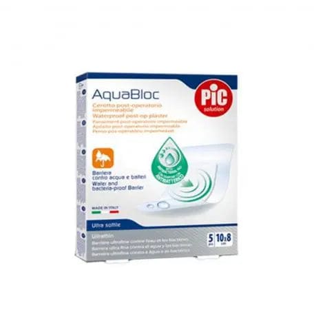Jag Couture London - New York Pic Aquabloc Post Op Antibacterial Sterile Dressing 10 X 8 Cm 5