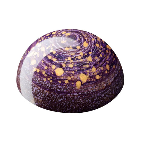 Dark chocolate with Picasso Cognac jelly and strong dark Cognac ganache by Jag Couture London—luxurious, rich chocolate treat.