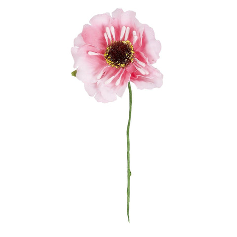 Pink flower decoration by Jag Couture London, 8.5 x 4.5cm, featuring delicate floral design for decorative use.