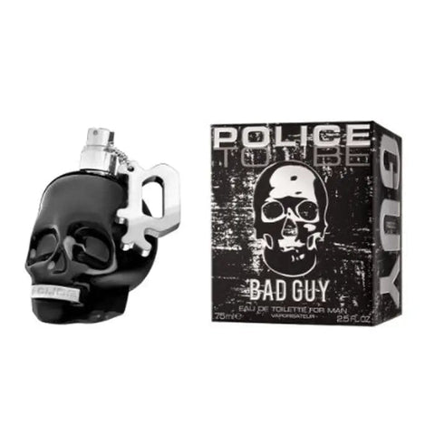 Jag Couture London Police To Be Bad Guy Eau De Toilette spray, 75ml bottle with sleek packaging and modern design.